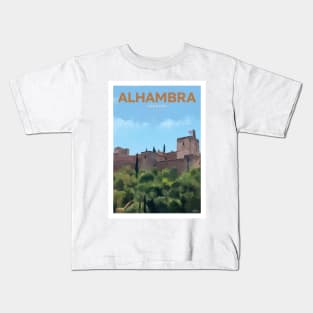 Alhambra Granada Kids T-Shirt